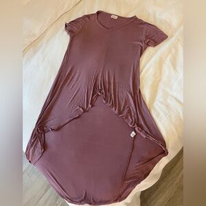 Mauve Asymmetrical T-Shirt
